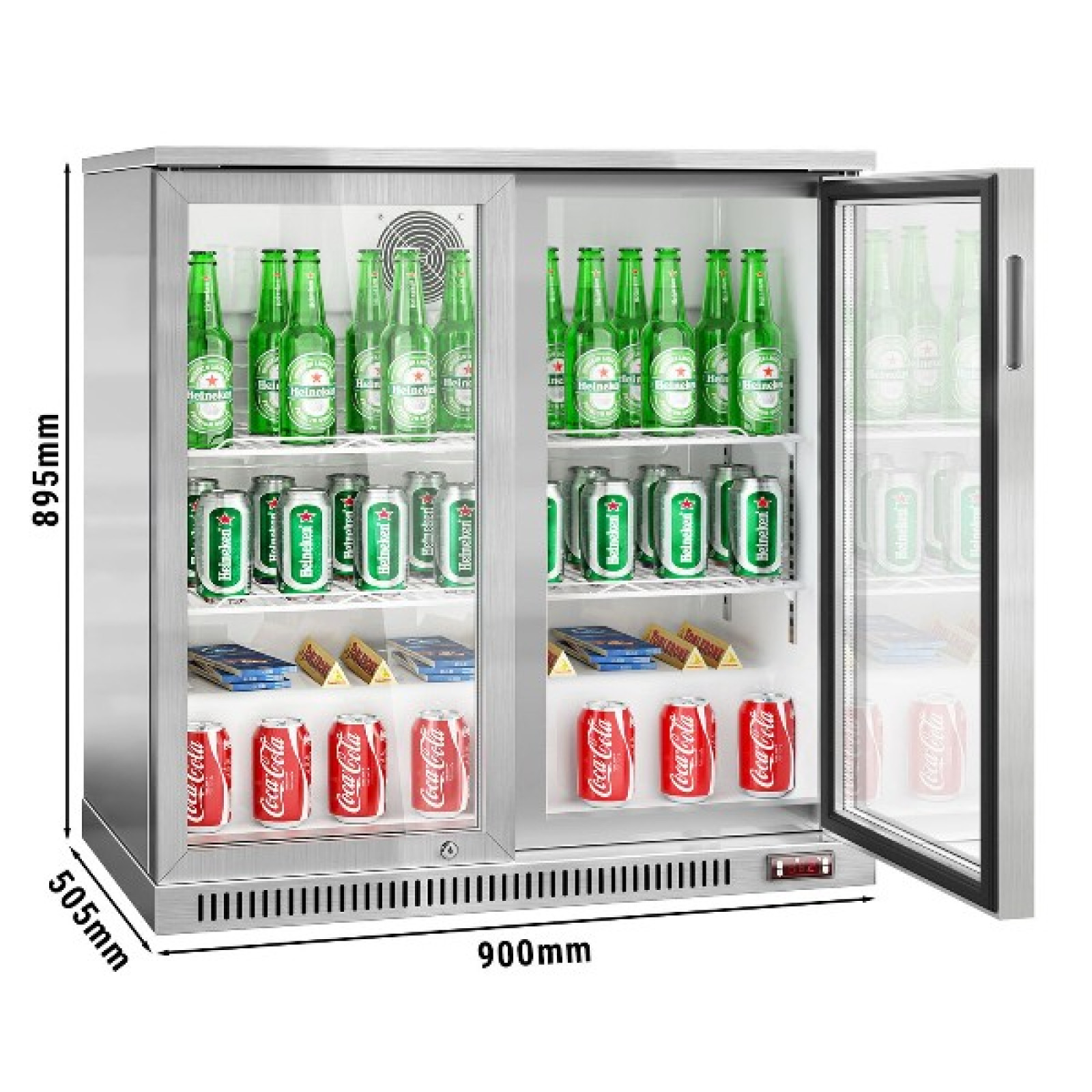 Холодильник барний для напоїв GGM Gastro BKG905E - 2