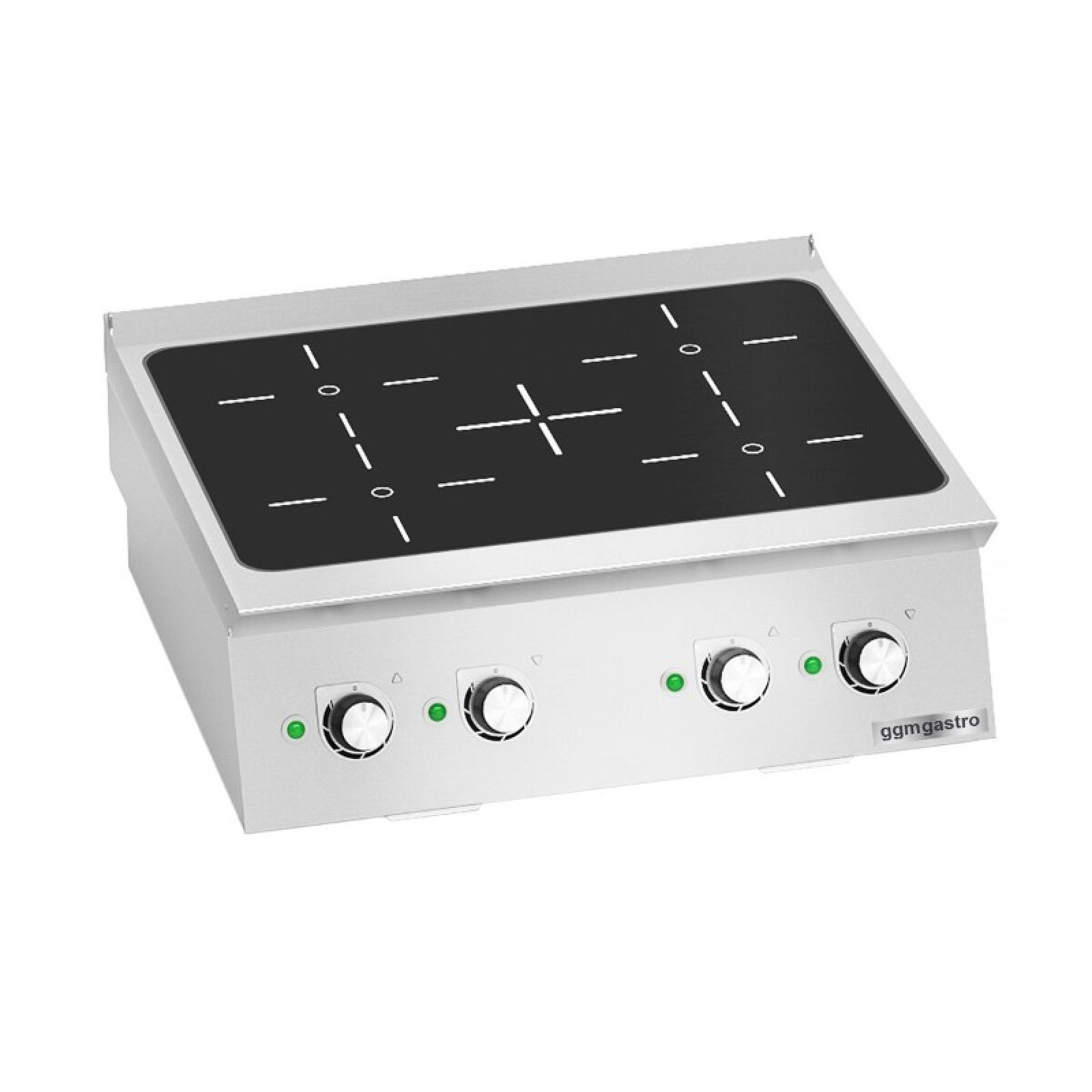 Индукционная плита -14 кВт - 4 варочные панели GGM Gastro IDHB873B