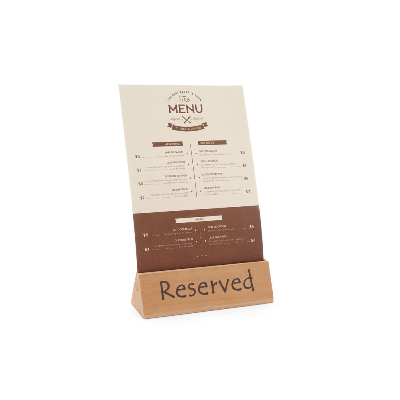 Інформаційна табличка reserved (“зарезервовано”) - 152x44x(H)44 mm 664308 Hendi - 1