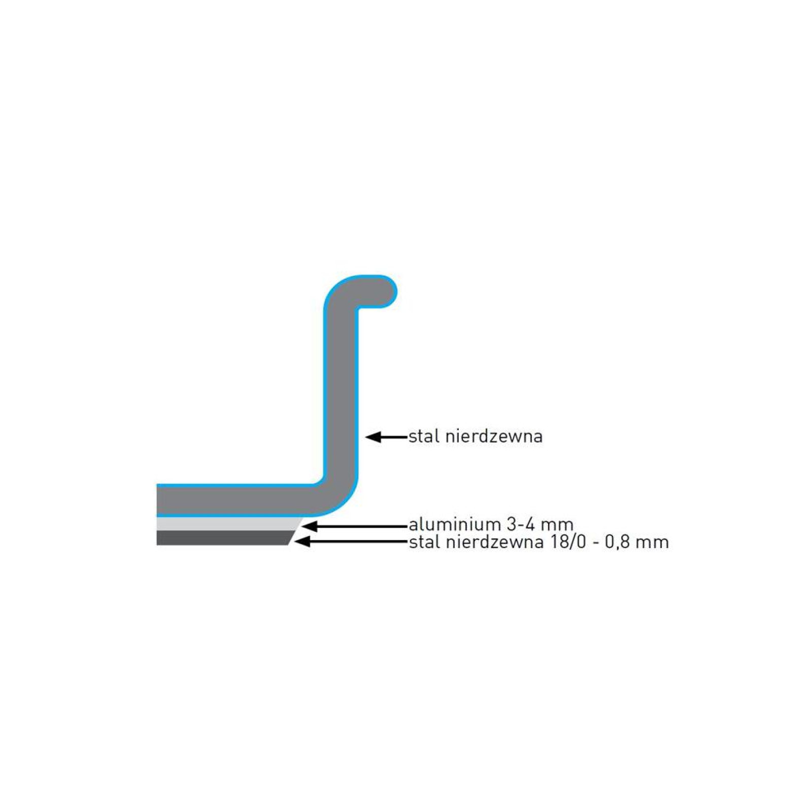 Каструля висока з кришкою Budget Line, 98 л, Ø500x(H)500 мм 835104 Hendi Stal nierdzewna - 1