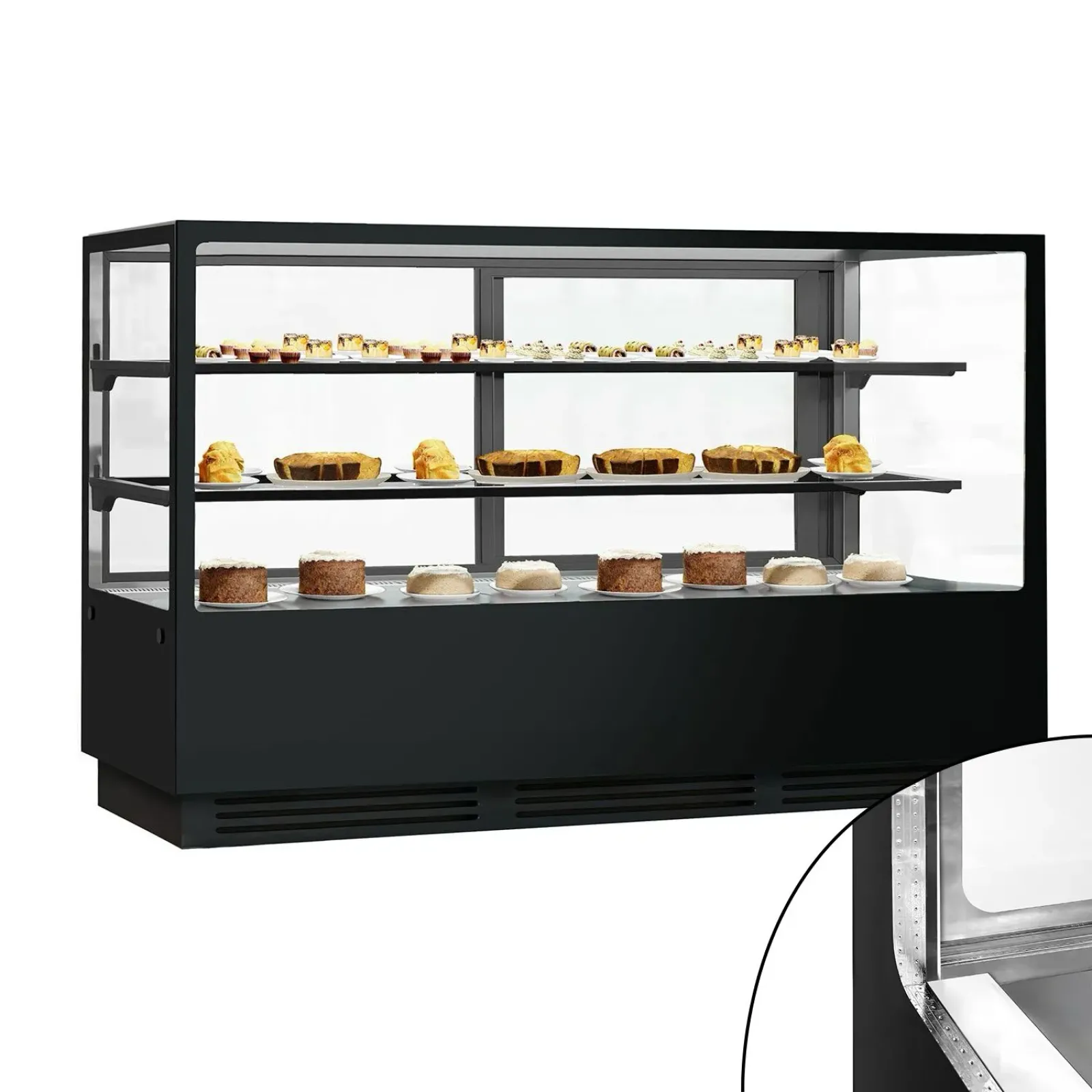 Кондитерська холодильна вітрина GGM-Gastro KTGSF207S