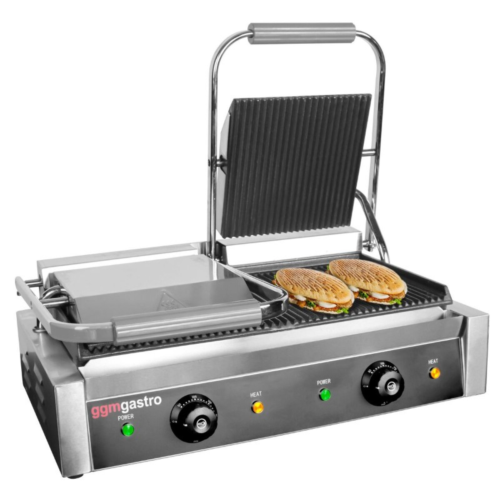 Контактний гриль подвійний 0,57м GGM Gastro KGKB300