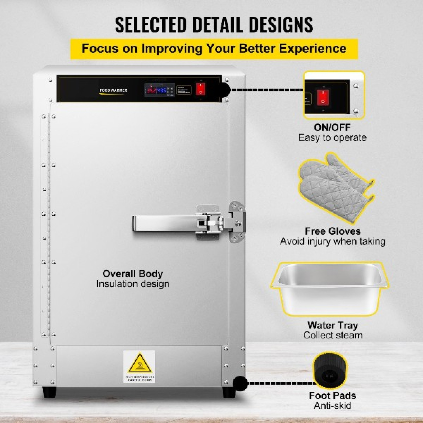 Коптильна електрична Zuver Hot Box Food Warmer - 3