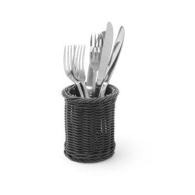 Кошик для столових приладів - чорний - ø100x(H)120 mm 426210 Hendi PP (Polypropylene)