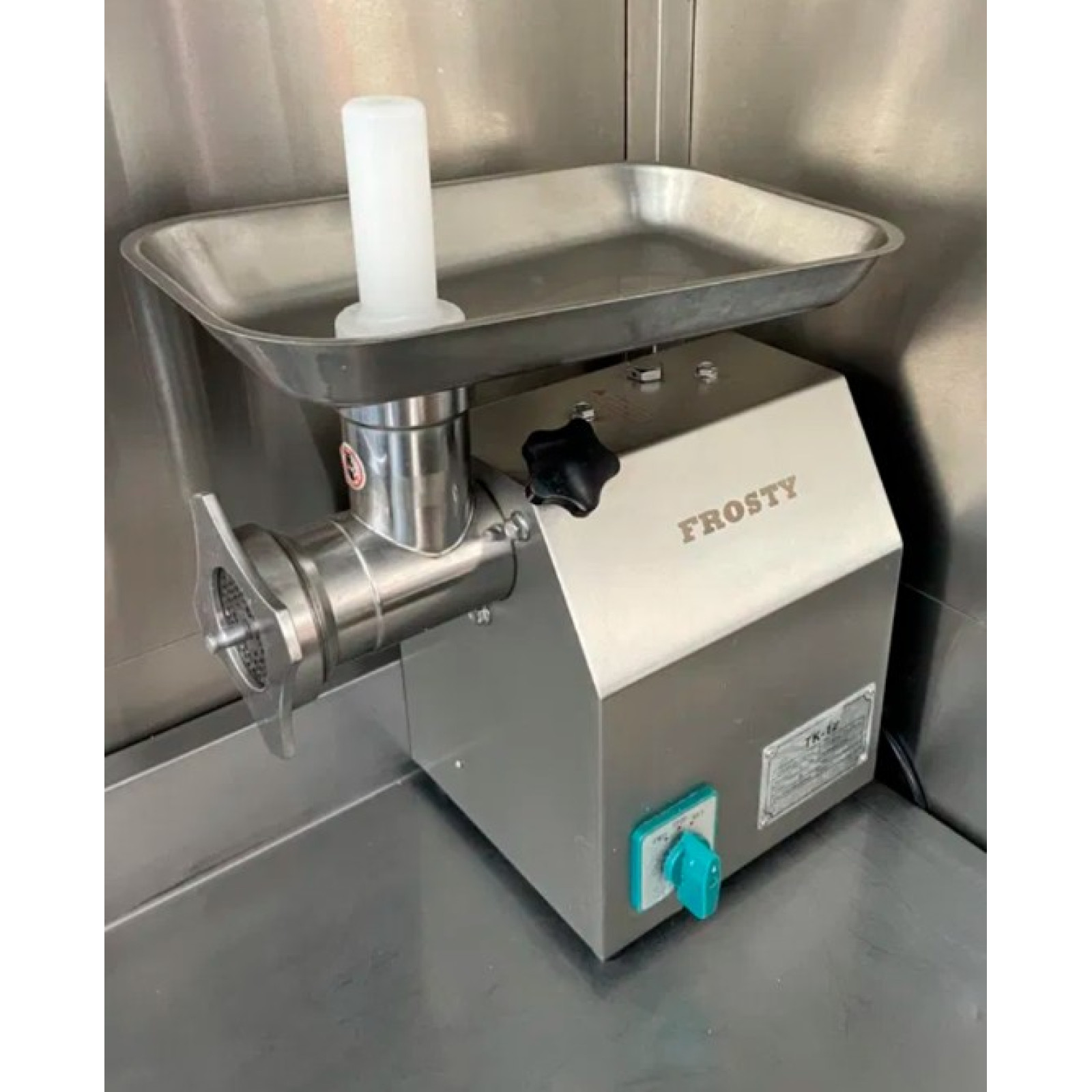 Мясорубка профессиональная FROSTY TK-12 с реверсом, мотор медный горловина из нержавеющей стали - 3