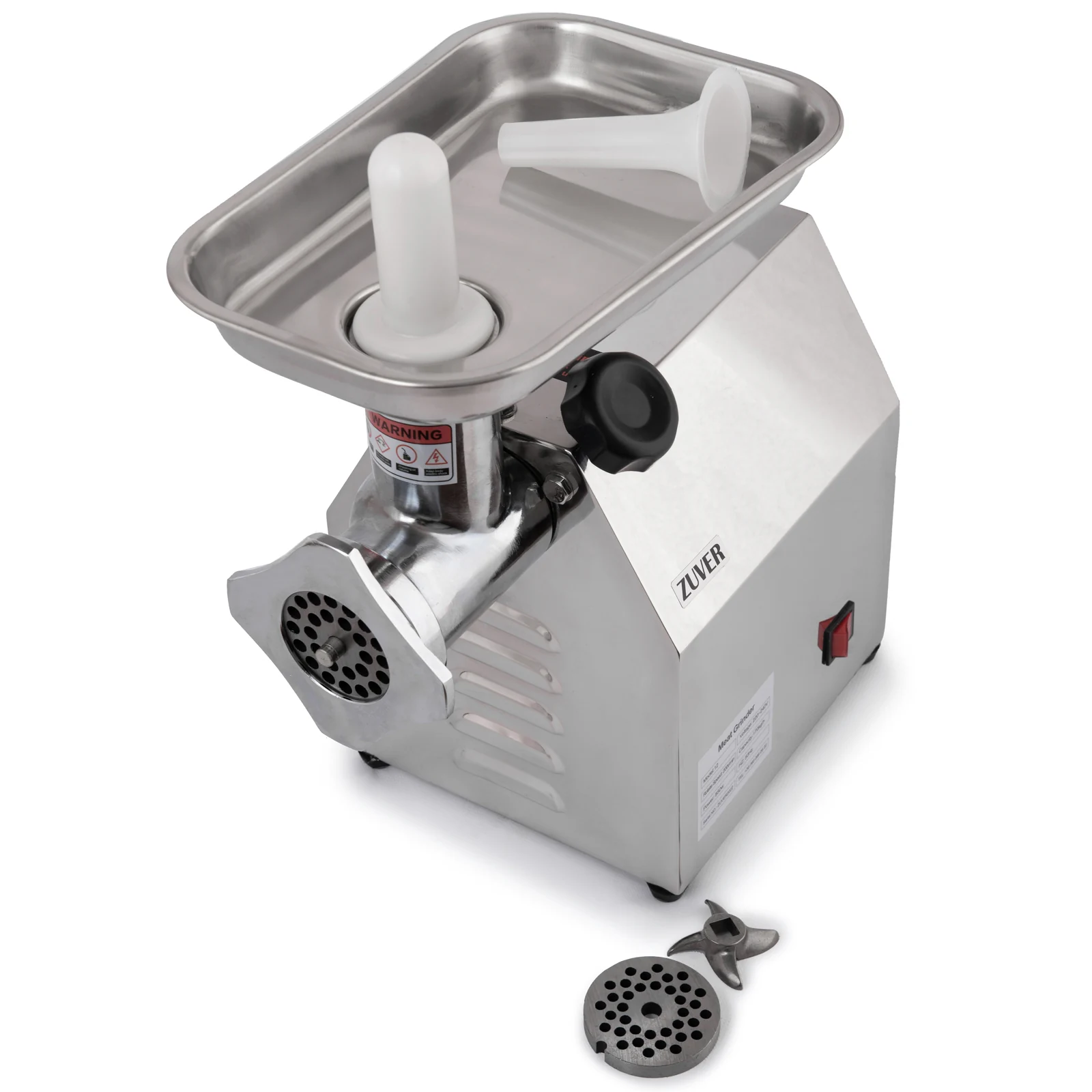 М'ясорубка професійна ZUVER Grinder Profi Budget 850W мотор алюміній горловина зі сталі - 1