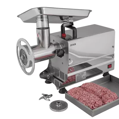 Мясорубка промышленная ZUVER 32 Grinder LUXURY 1500W Reverse мотор медный, горловина из нержавеющей стали, реверс постоянный
