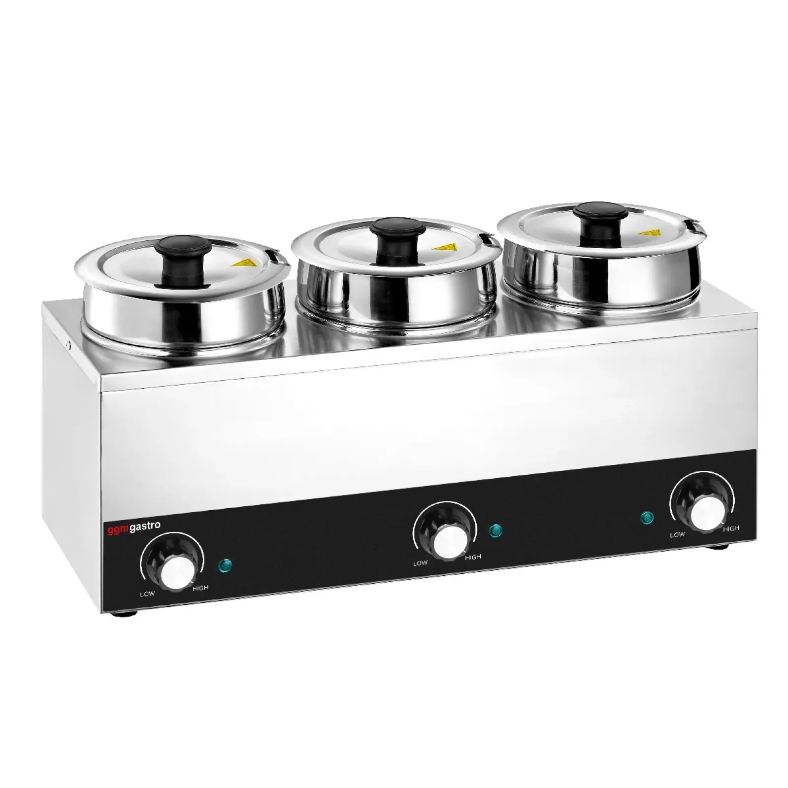 Марміт перших страв Hotpot - 3 x 3,5 л - 450 Вт - загальна місткість 10,5 л GGM GASTRO BHPV35-3