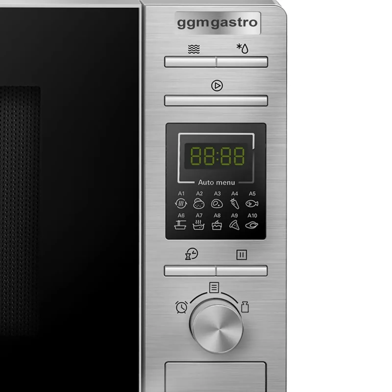 Мікрохвильова піч з грилем - 20 л - 1 кВт - Digital (цифрова) GGM GASTRO MWM2010 - 1