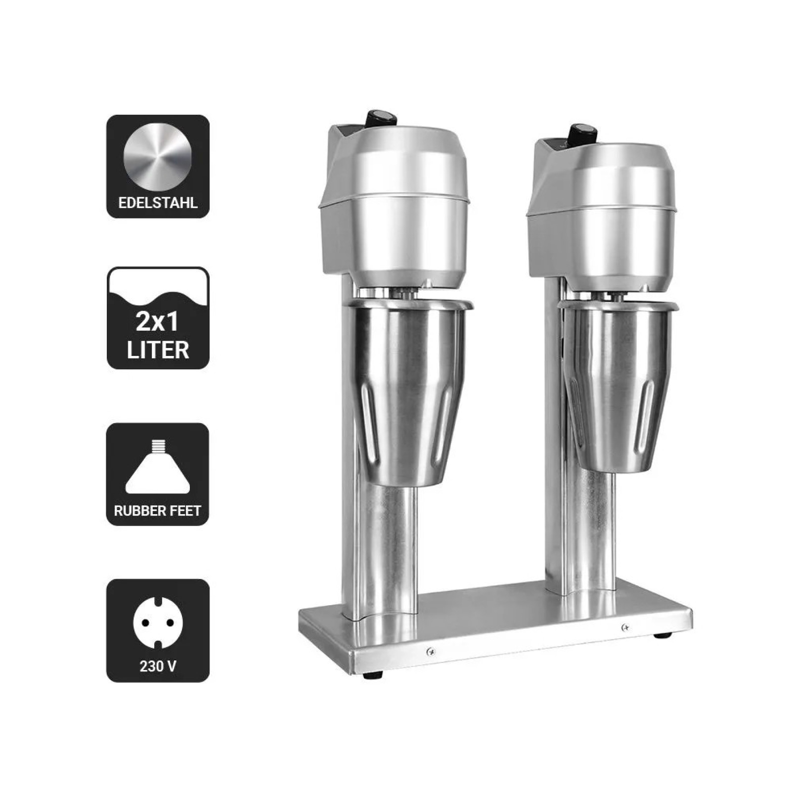 Миксер для молочных коктейлей GGM Gastro SPMET2 600 Вт - 6