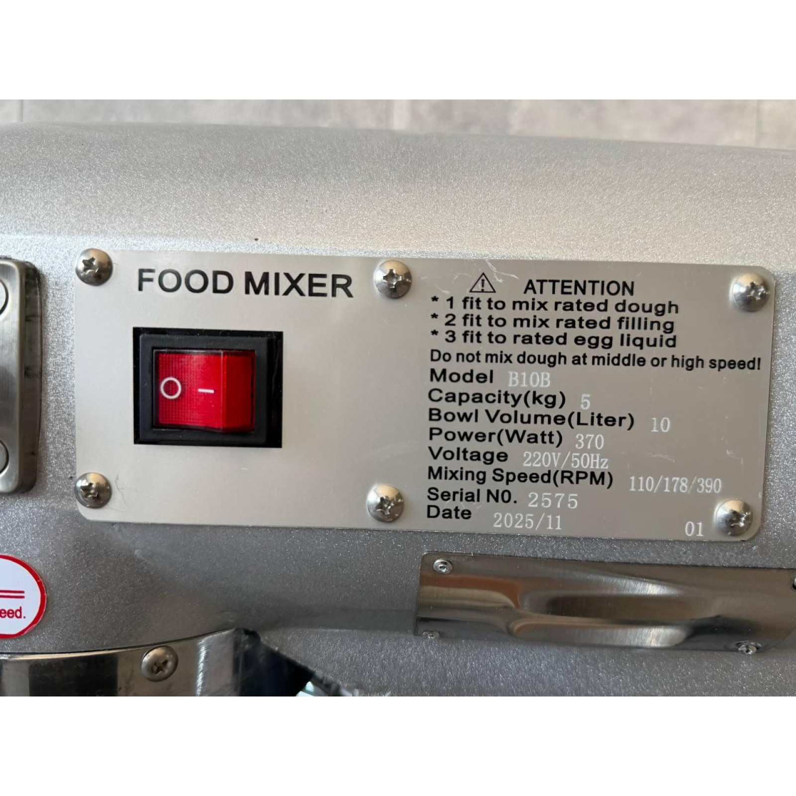 Миксер планетарный напольный Vektor B10B (10L) дежа 10 л - 3