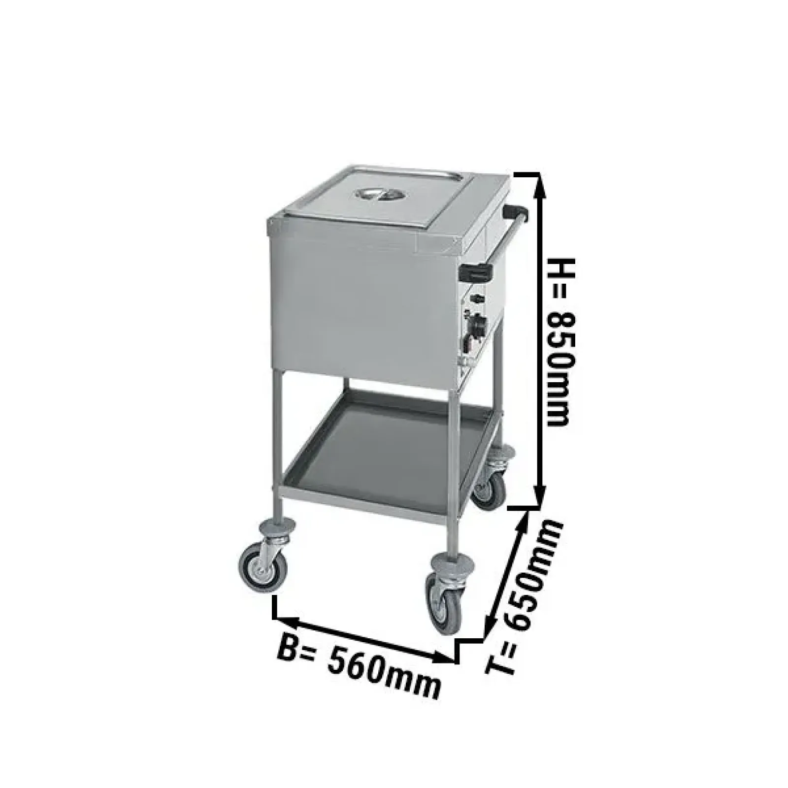 Мобильная водяная баня 1x GN 1/1 GGM Gastro TWF1756