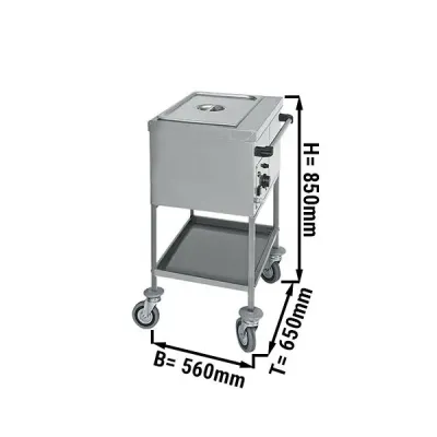 Мобильная водяная баня 1x GN 1/1 GGM Gastro TWF1756