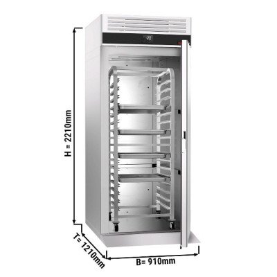 Морозильный шкаф для вкатных тележек (GN 2/1 + EN 600x400) - объем: 700 л / 1 дверь  GGM Gastro ETKF912T1