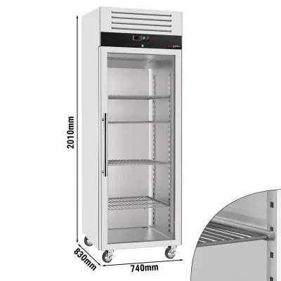 Морозильный шкаф ECO - 0,74 x 0,83 m 1 стеклянная дверь GGM Gastro TG700GND