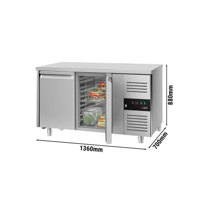 Морозильный стол ECO  1,36 x 0,7 m (2 двери) GGM Gastro GTS147ND