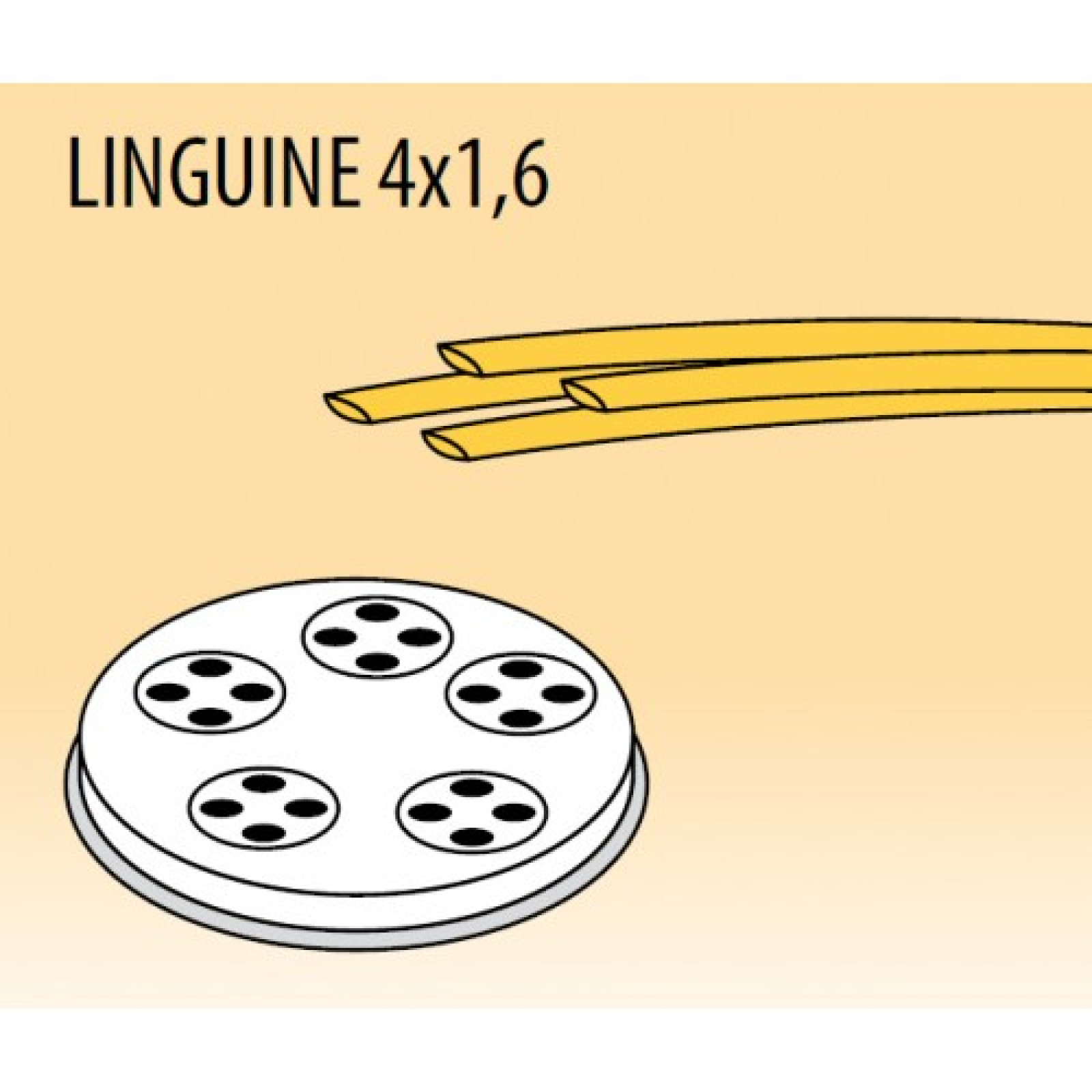 Насадка Fimar на преcс Linguine d57 4x1,6