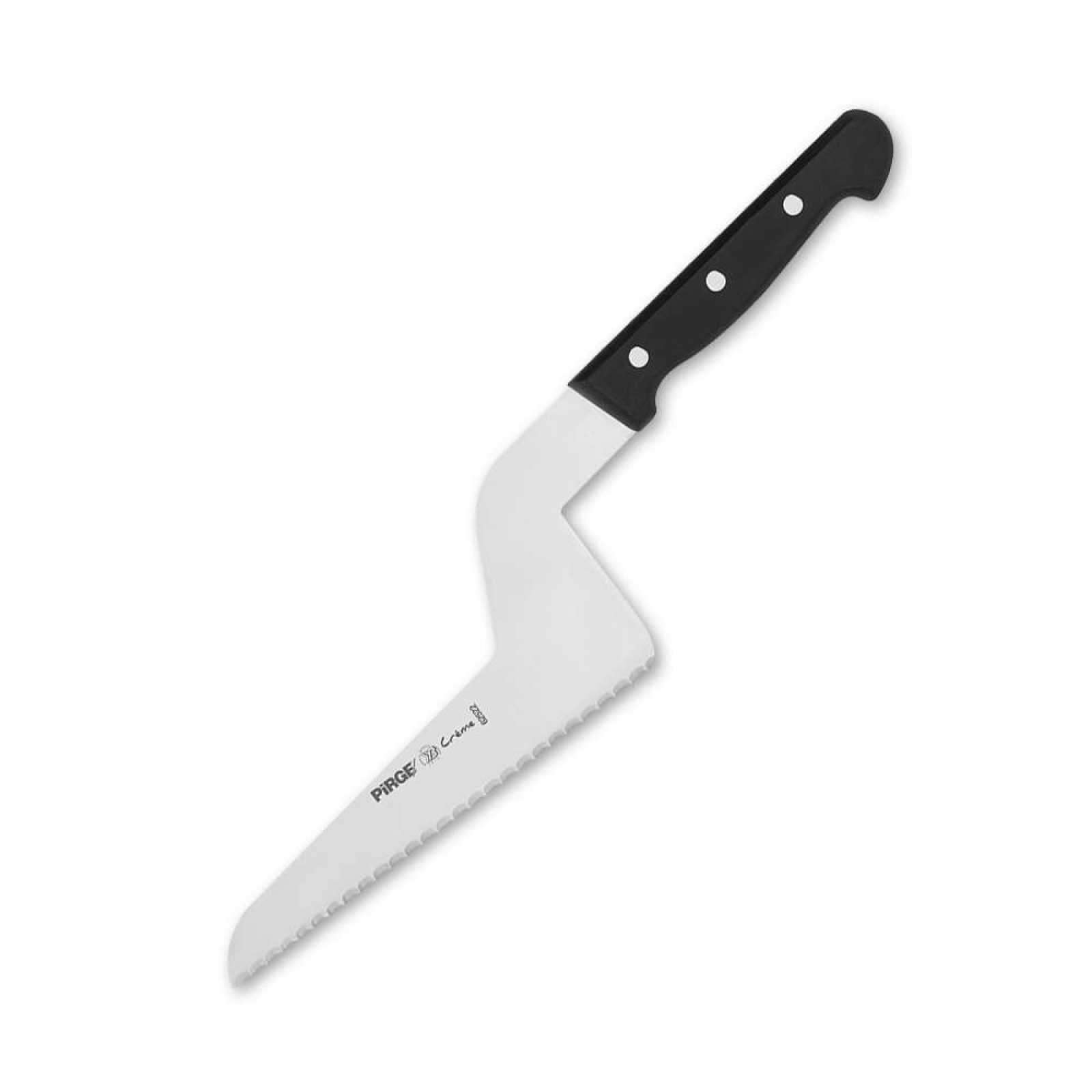 Нож для кондитерских изделий, зубчатый CREME, 220мм, черный PRG62522-01 Pirge Черный