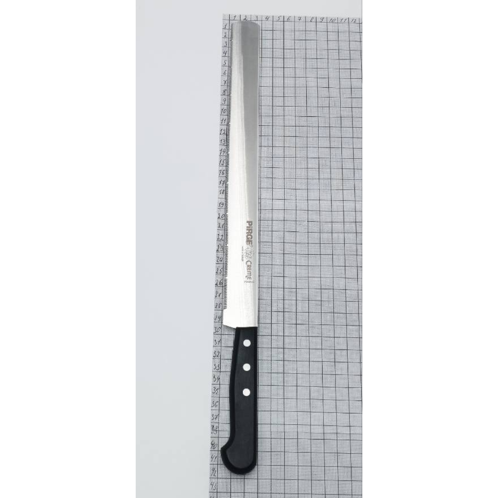 Ніж для торта (тип С), CREME, 30 см, широкий, чорний PRG71474-C-01 Pirge Чорний - 1