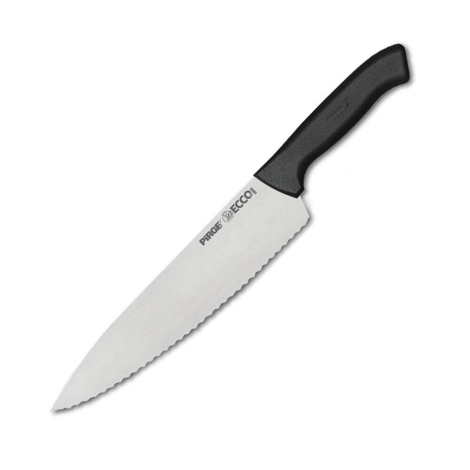 Нож поваренный, зубчатый ECCO, 210мм, черный PRG38261-01 Pirge Черный