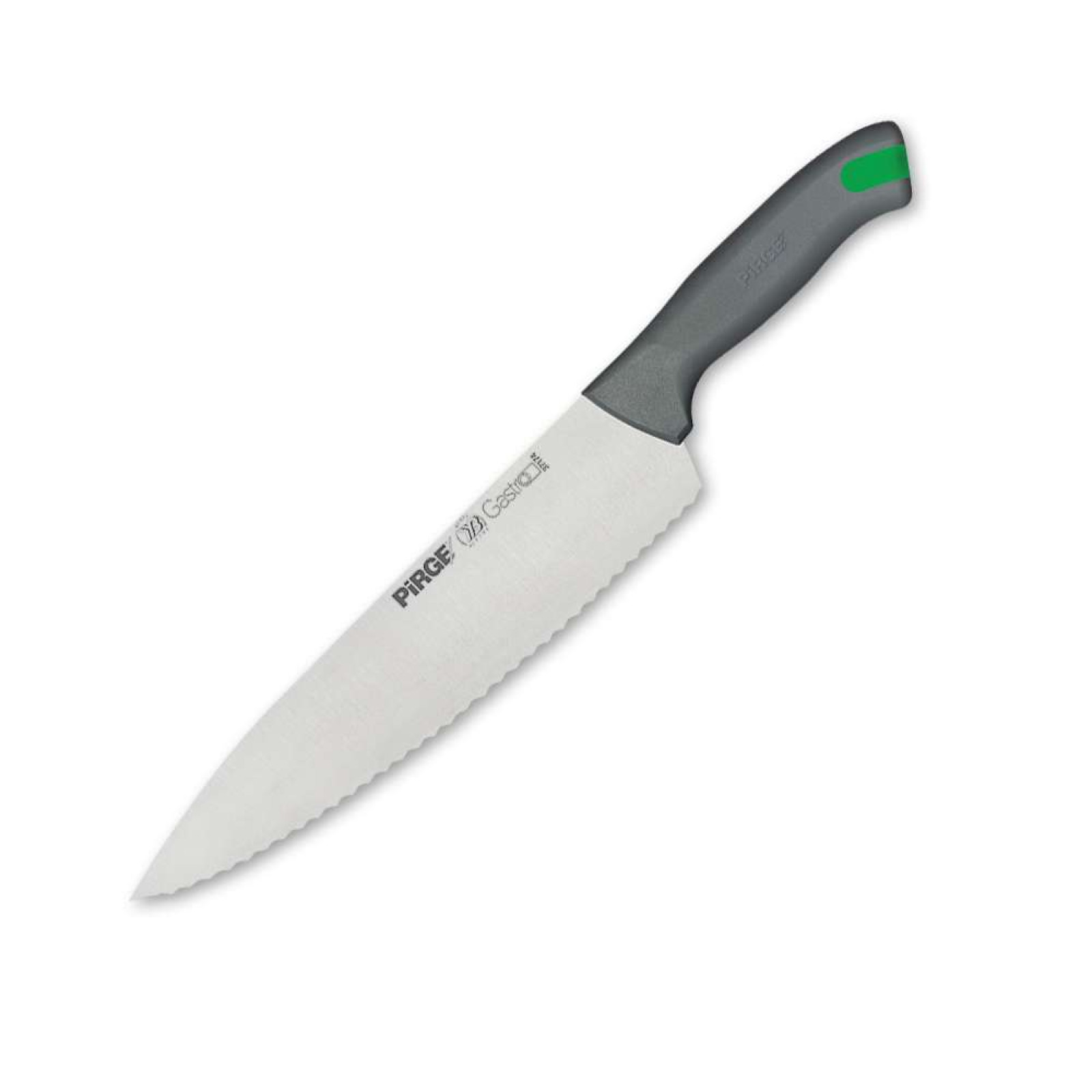 Ніж кухарський зубчастий GASTRO, 250 мм, сірий PRG37174-11 Pirge Сірий