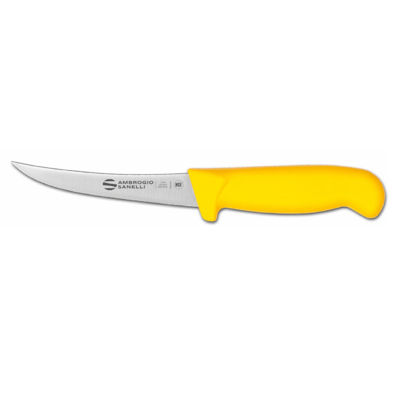 Ніж обваловувальний Supra Colore, Ambrogio Sanelli, Жовтий, (L)270mm S301.013Y Hendi
