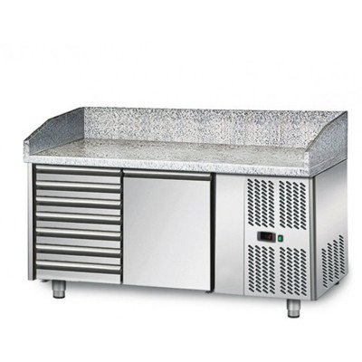Охлаждающий стол для пиццы 1,5 m x 0,8 m GGM Gastro POS158SN#AGG154EN