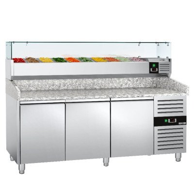 Охлаждающий стол для пиццы 2,0 x 0,8 m GGM Gastro POS208ND#AGG203ND