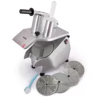 Овочерізка професійна ZUVER Vegetable Cutter Lid Side Neck Narrow 5 Disks кришка набік, горловина вузька 5 дисків 550W, мідний двигун