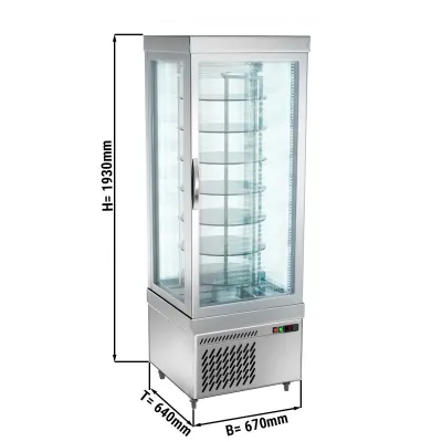 Панорамная витрина для сыра GGM Gastro PVT-450-R-C