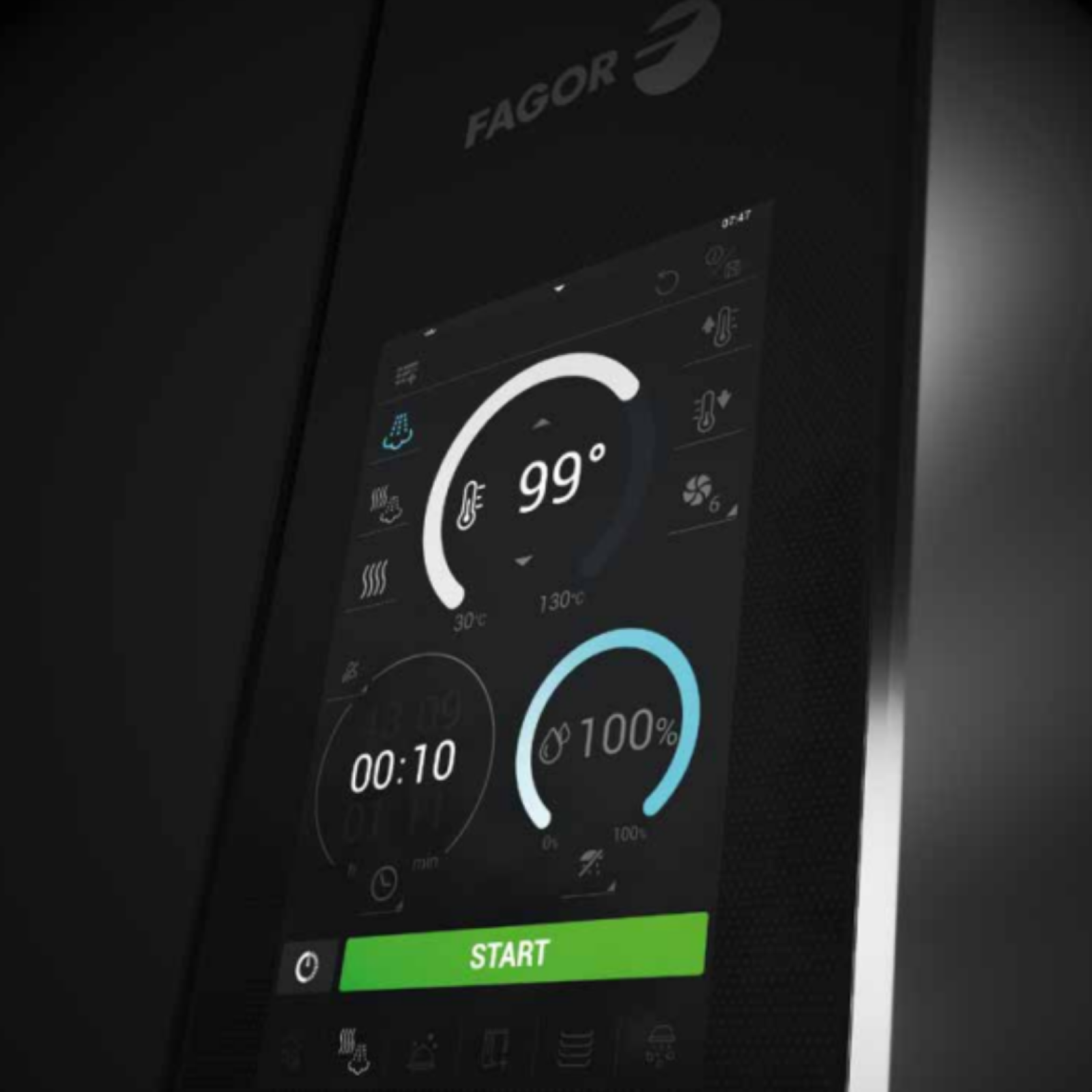 Пароконвектомат Fagor бойлерний Advance Ikore на 6 рівнів GN1/1 APW-061-E R SW S - 1