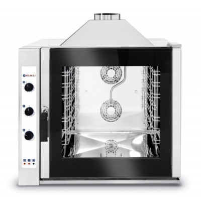 Пароконвектомат Hendi 224694 7x GN 1/1 - газовый, ручное управление