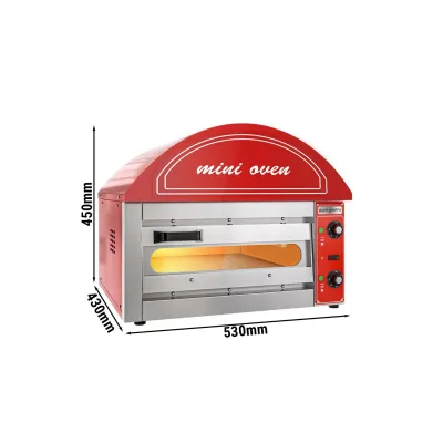 Піч для піци, 1 х 34 см, 1 камера GGM Gastro MPOI34R