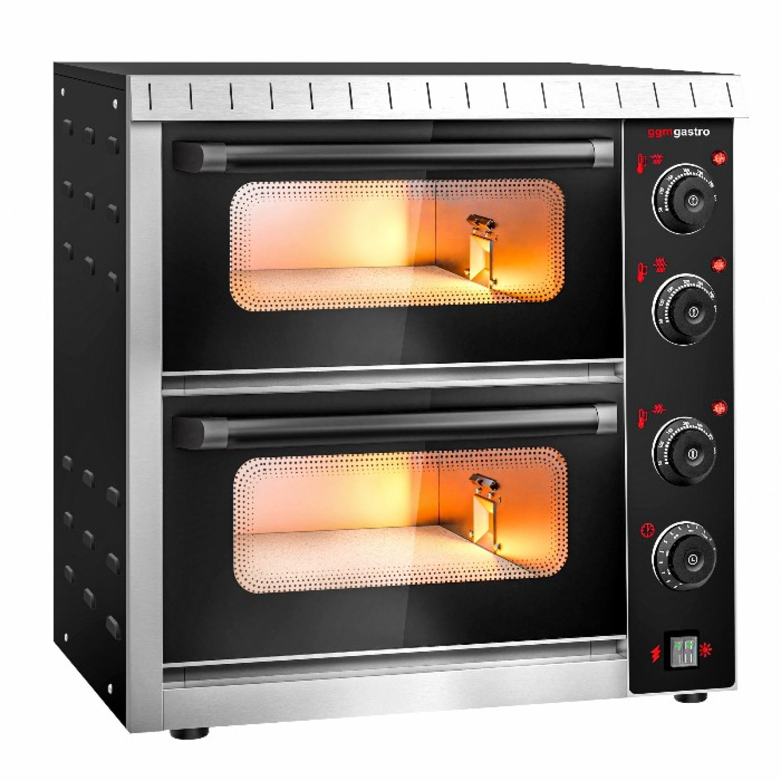 Піч для піци 4+4 x 20 см GGM Gastro PDKG20S