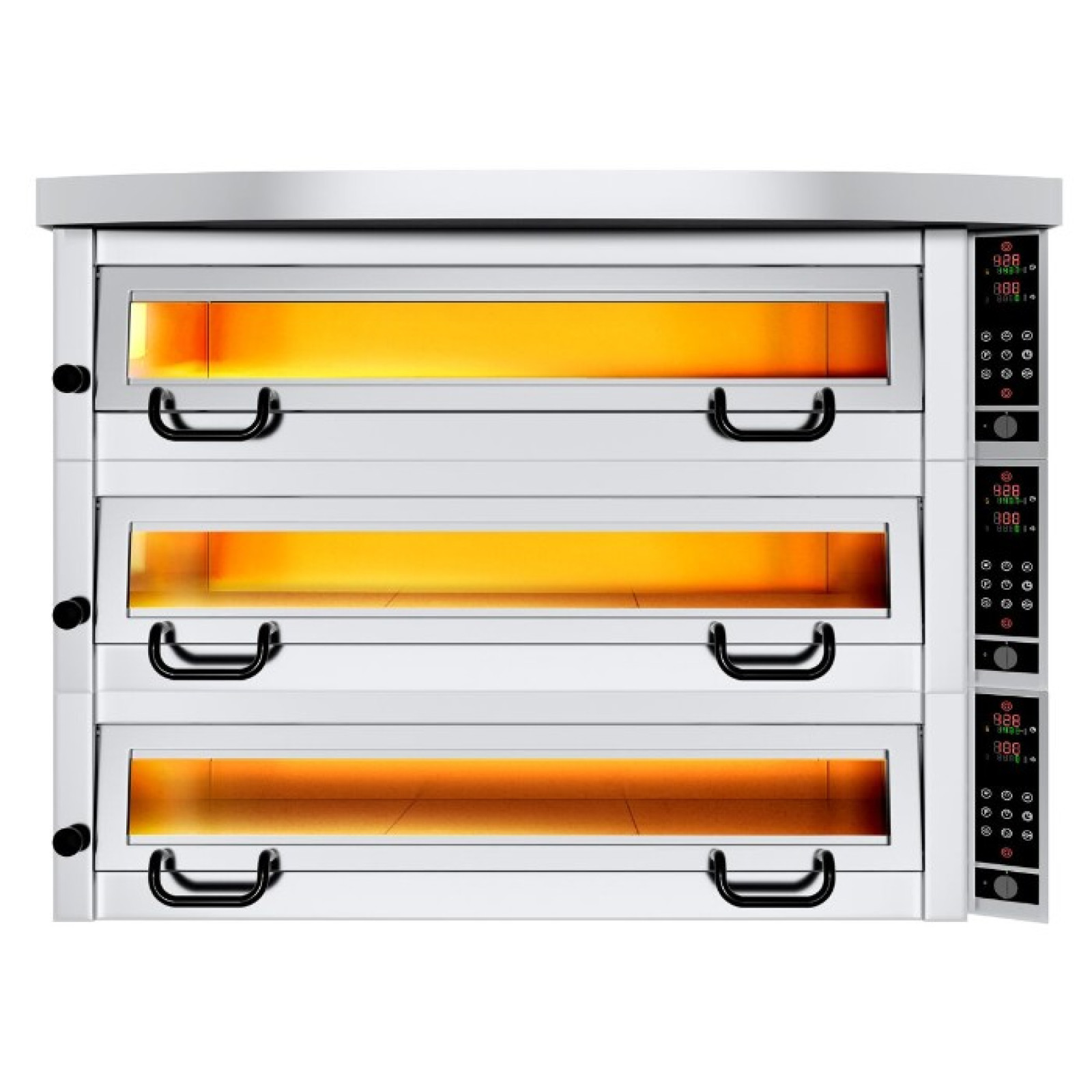 Піч для піци, 4+4+4 х 34 см, 3 камери GGM Gastro 3#POP434E#HP4#UG4 - 2