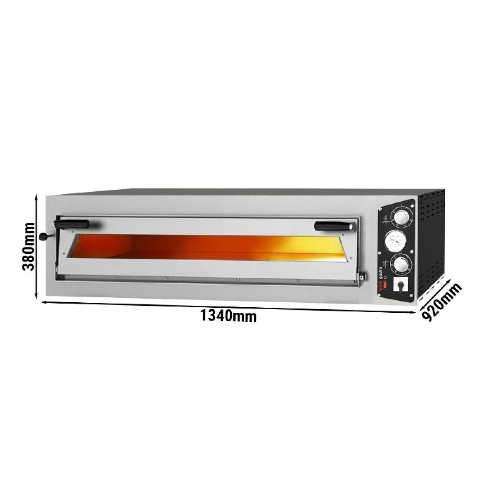 Піч для піци, 6 х 35 см, 1 камера GGM Gastro PEP66B - 3