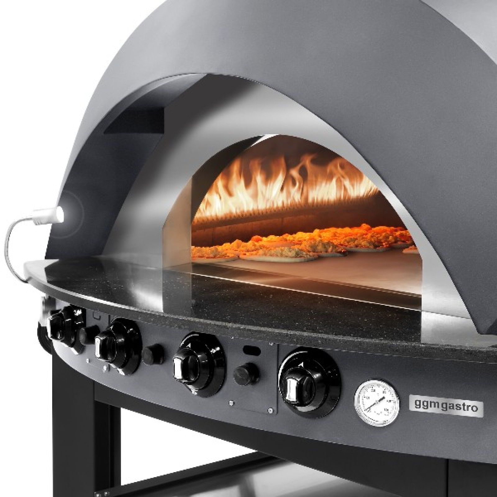 Печь для пиццы газовая, 11 х 25 см, 1 камера GGM Gastro GPOE175A#UGE17 - 1