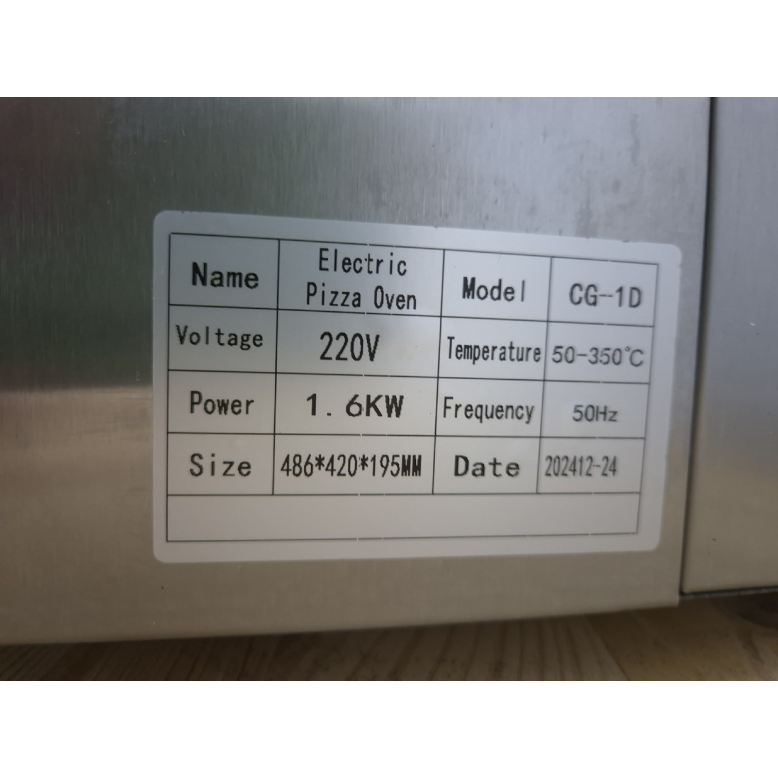 Печь для пиццы гриль Vektor -CG-1D (1х30см)  - 1