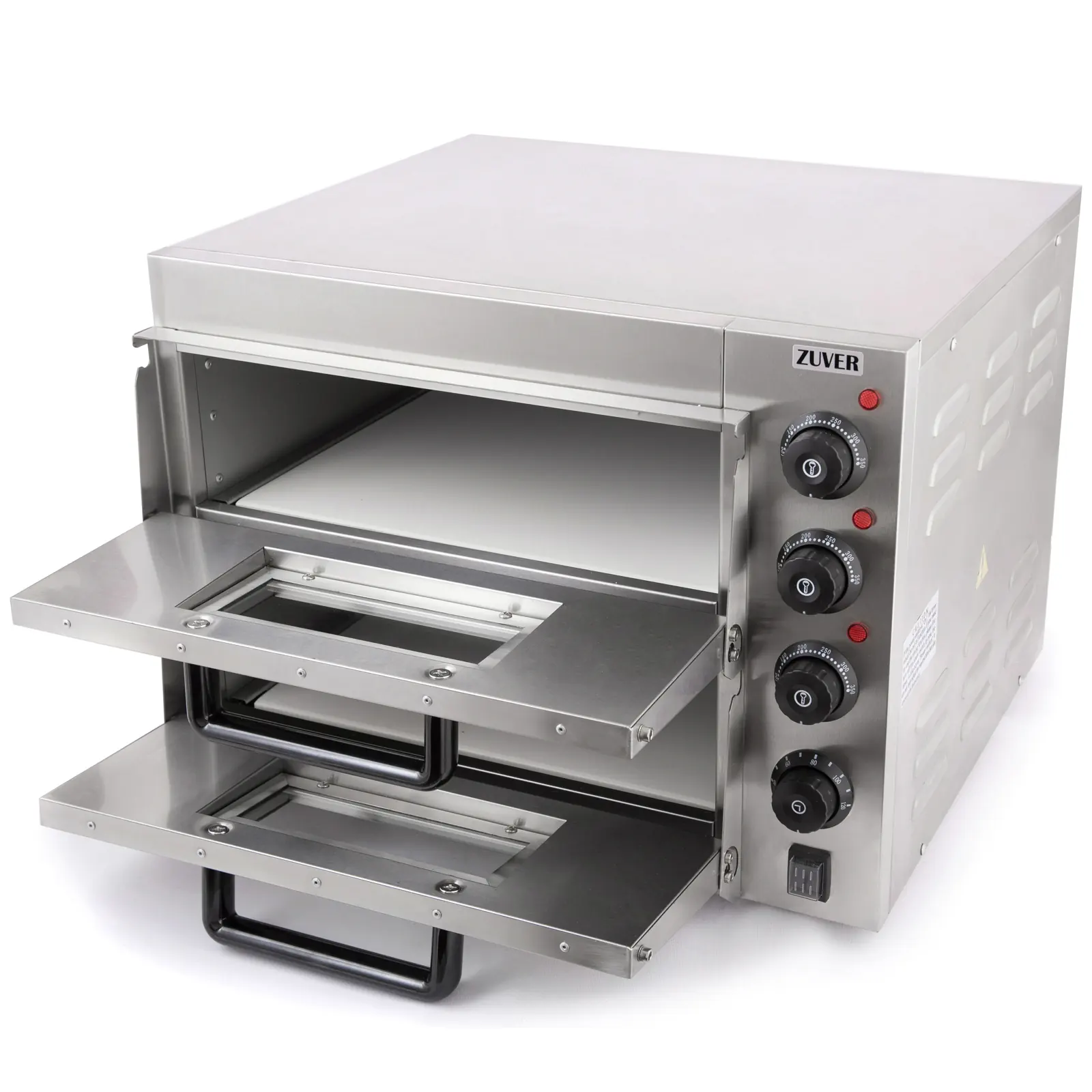 Печь для пиццы ZUVER Pizza 2H40 3000W камера из алюминия - 2