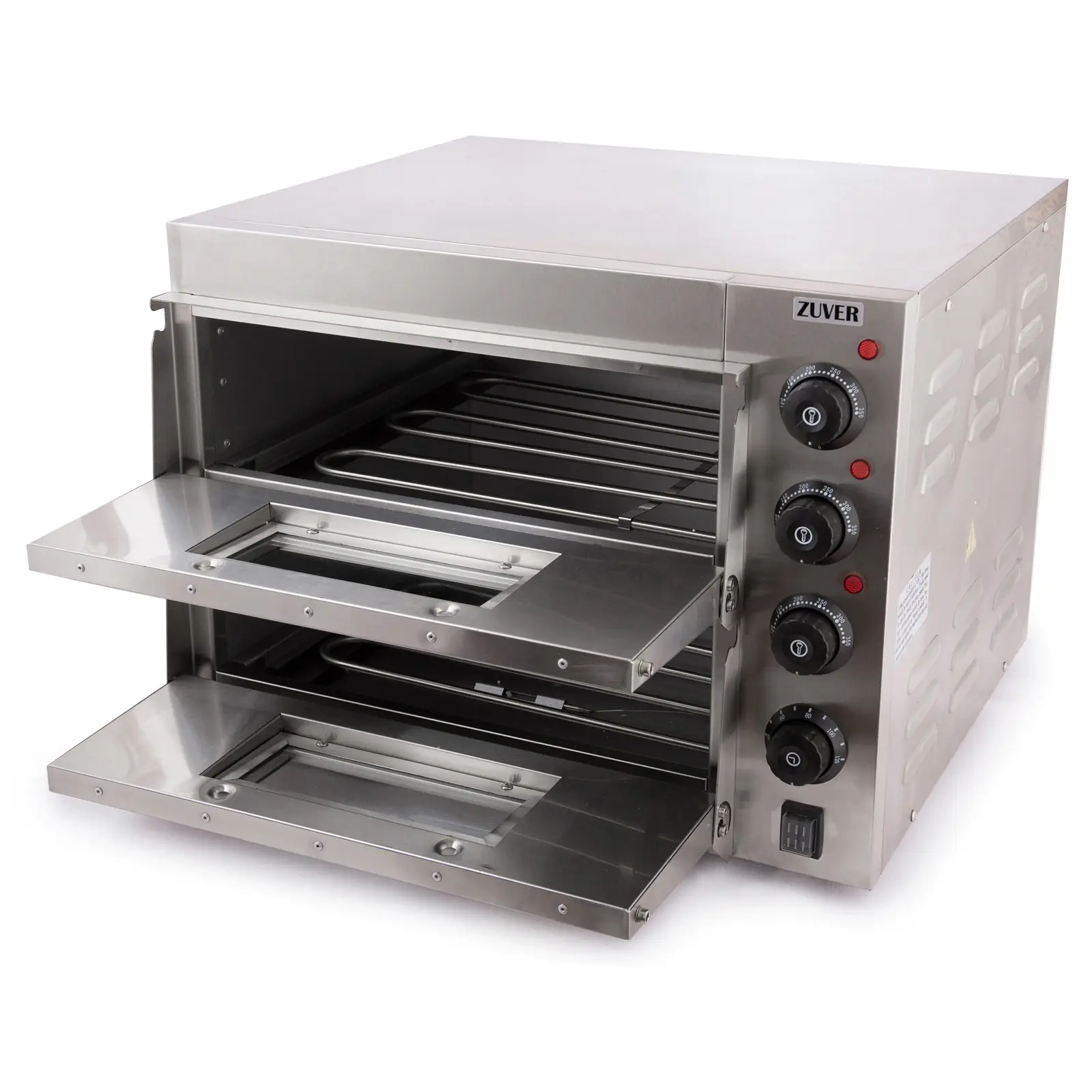Печь для пиццы ZUVER Pizza 2H40 3000W камера из алюминия - 1