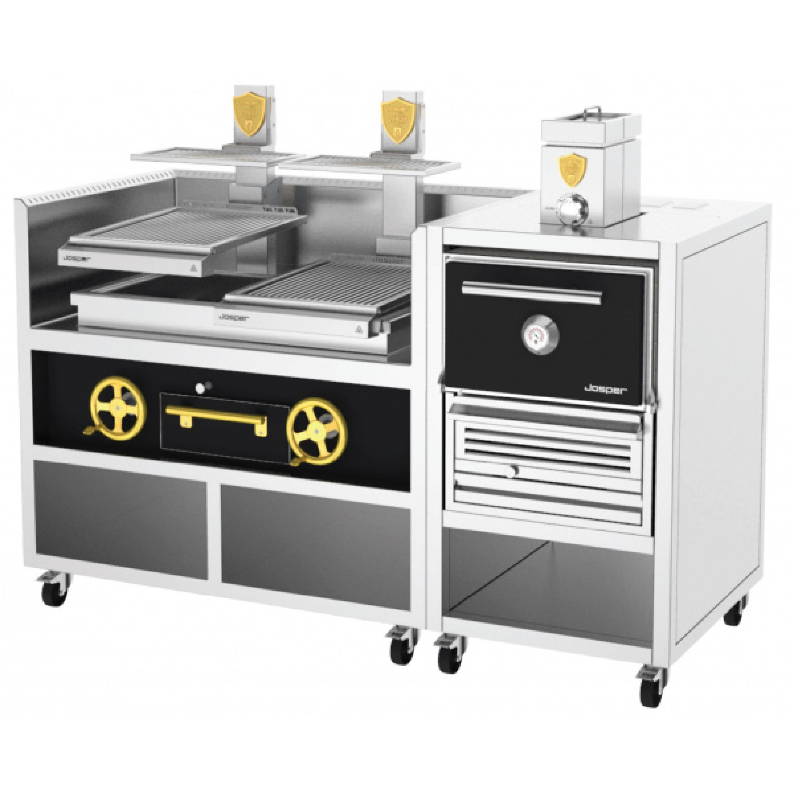 Печь на древесном угле Josper CVJ-50-2-1-PRO-S (БН)
