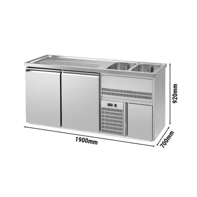 Пивний прилавок 1,95 x 0,7 м GGM Gastro BRA207#2#ETA