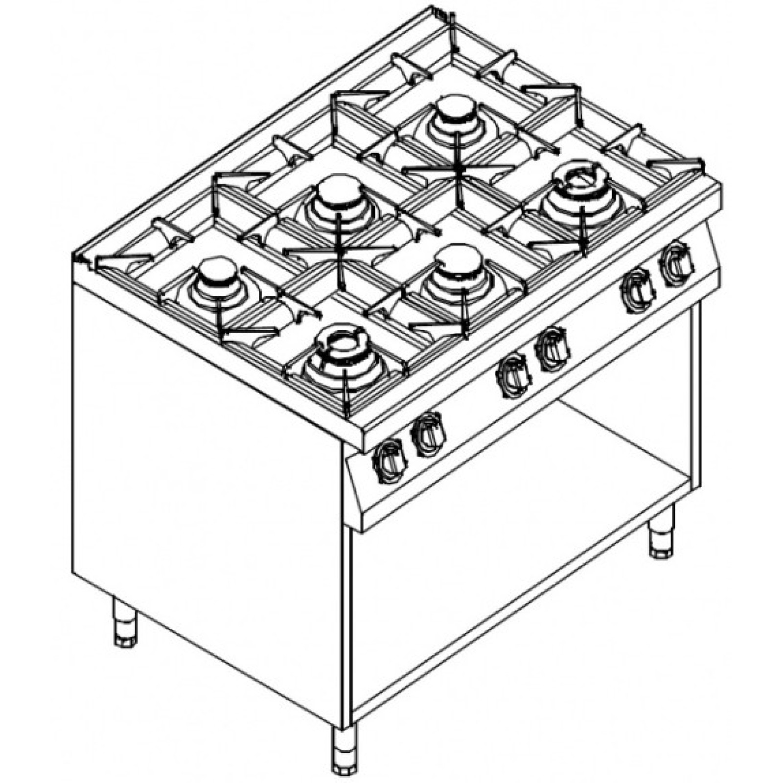 Плита газова Kogast PST69/P (БН)