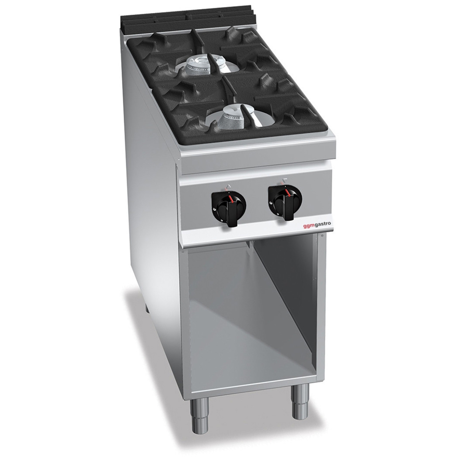Плита газовая с 2 конфорками (19 кВт) с автоподжигом GGM GASTRO GHB499H