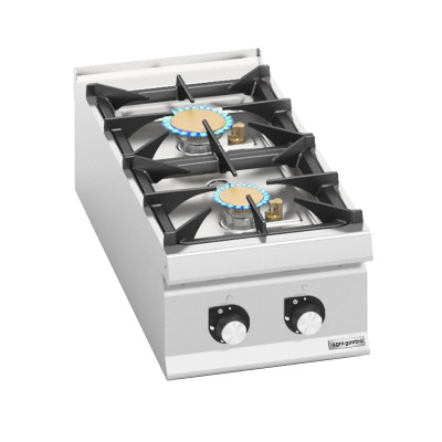 Плита газова з 2 конфорками - 20 кВт GGM Gastro GHB493H