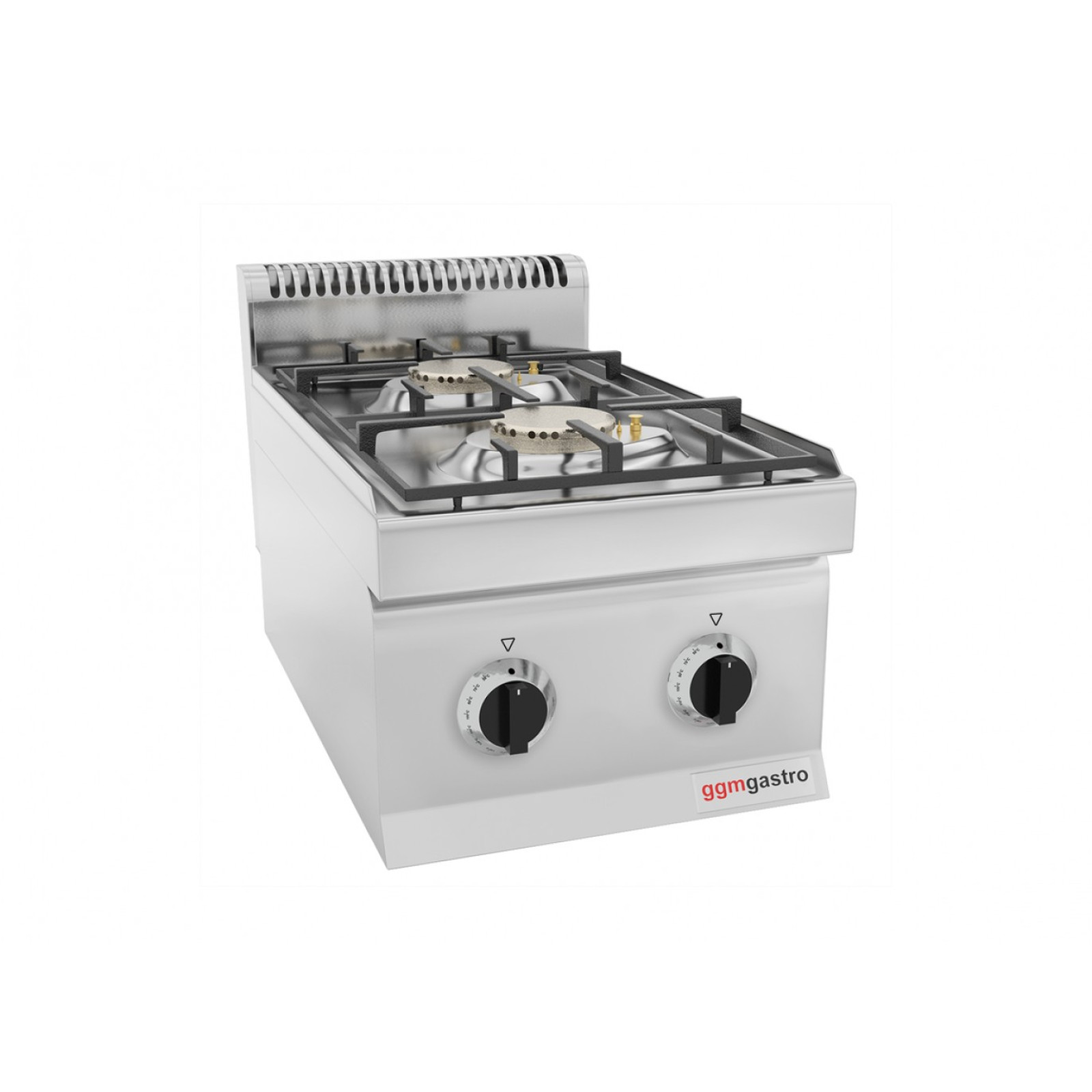 Плита газовая с 2 конфорками (9,5 кВт) с автоподжигом GGM Gastro GHB363P