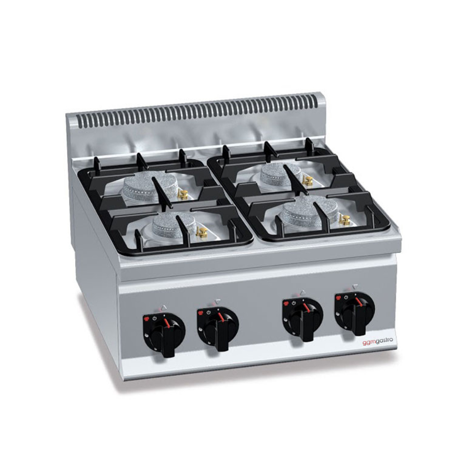 Плита газовая с 4 конфорками (19 кВт) с автоподжигом GGM Gastro GHB663P