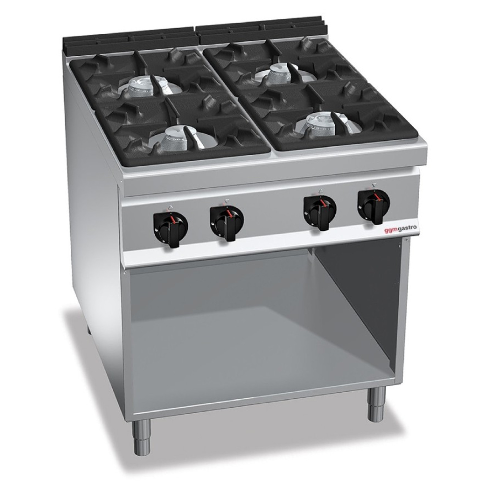 Плита газовая с 4 конфорками (34,5 кВт) GGM GASTRO GHB899H