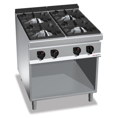 Плита газова з 4 конфорками (34,5 кВт) GGM GASTRO GHB899H