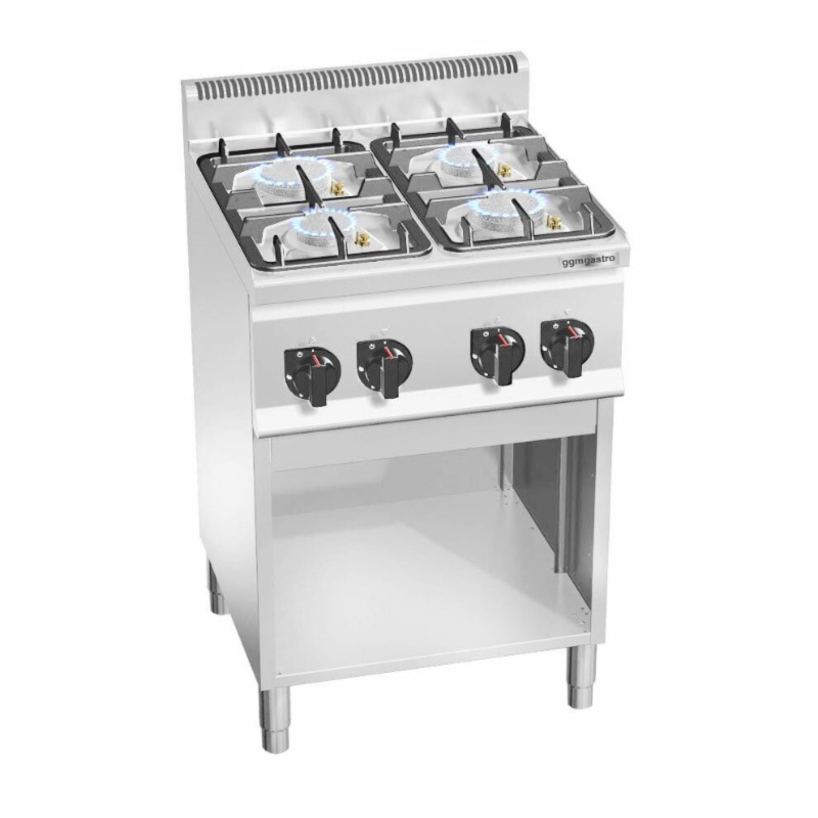 Плита газовая с 4 конфорками GGM Gastro GHB669P